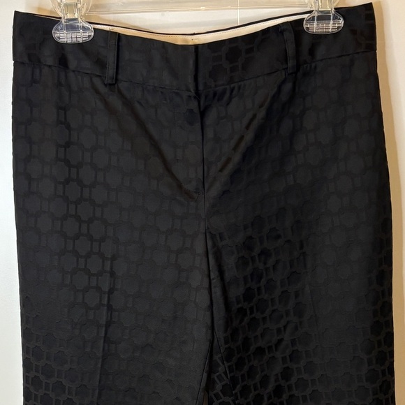 Tahari Textured Black Boot Cut Flare Pants - Picture 1 of 6